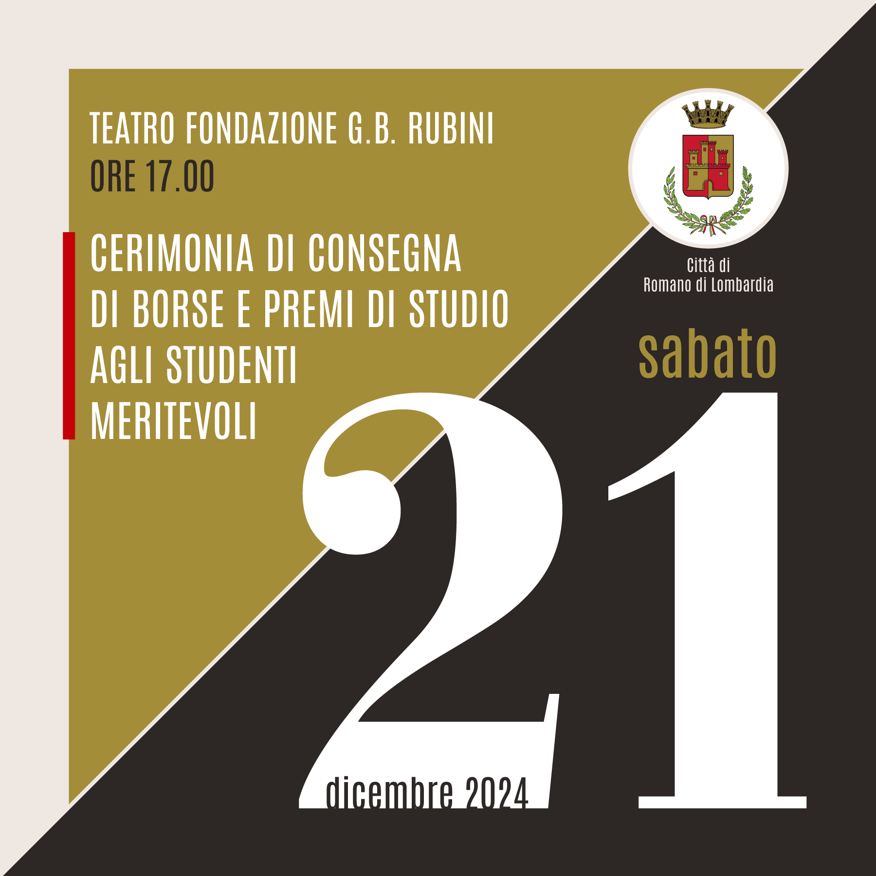 Immagine che raffigura Cerimonia di consegna di Borse e Premi di Studio agli studenti meritevoli - Anno 2024