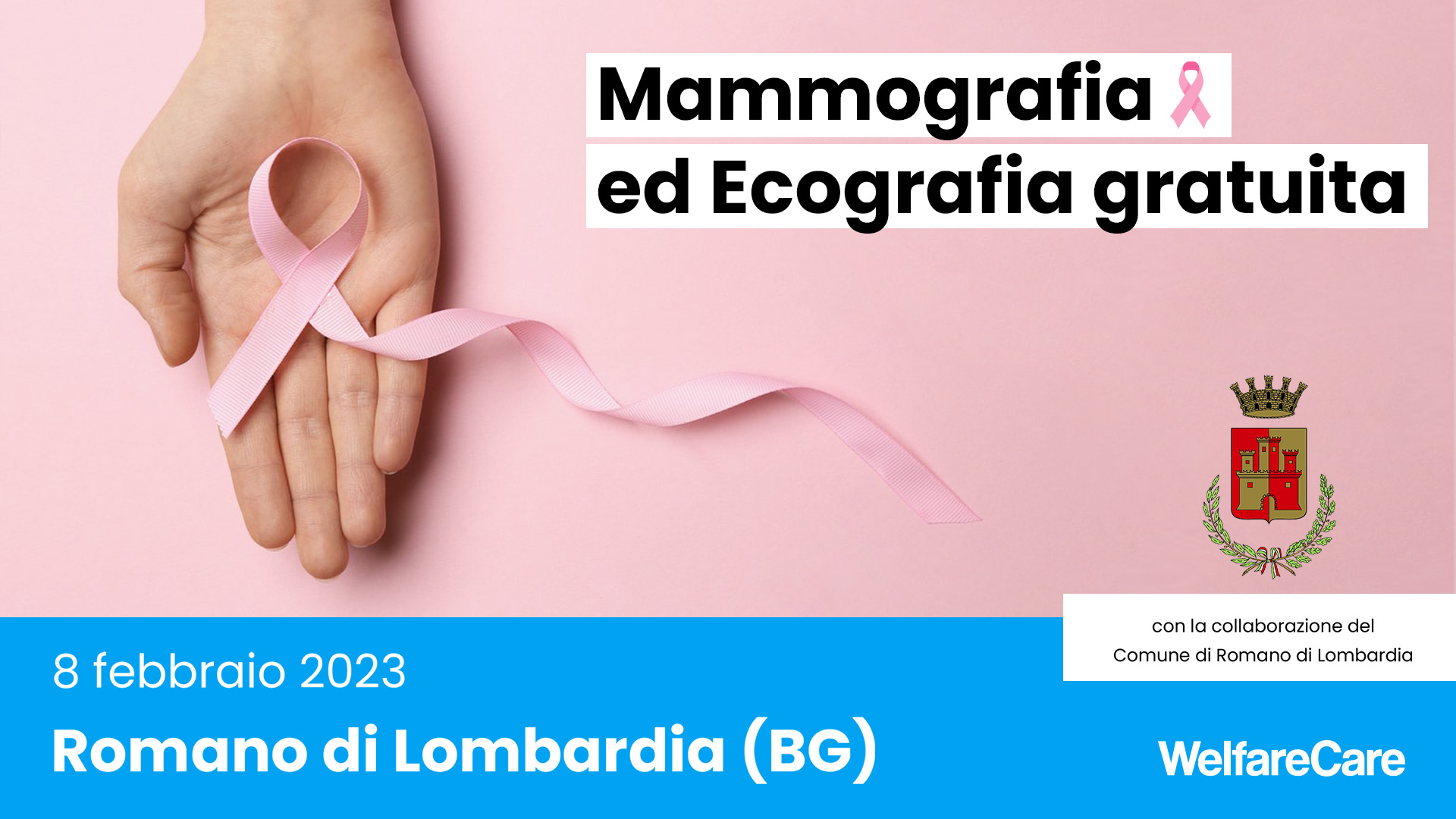 Immagine che raffigura Prevenzione del tumore al seno: l’8 febbraio a Romano di Lombardia un appuntamento gratuito