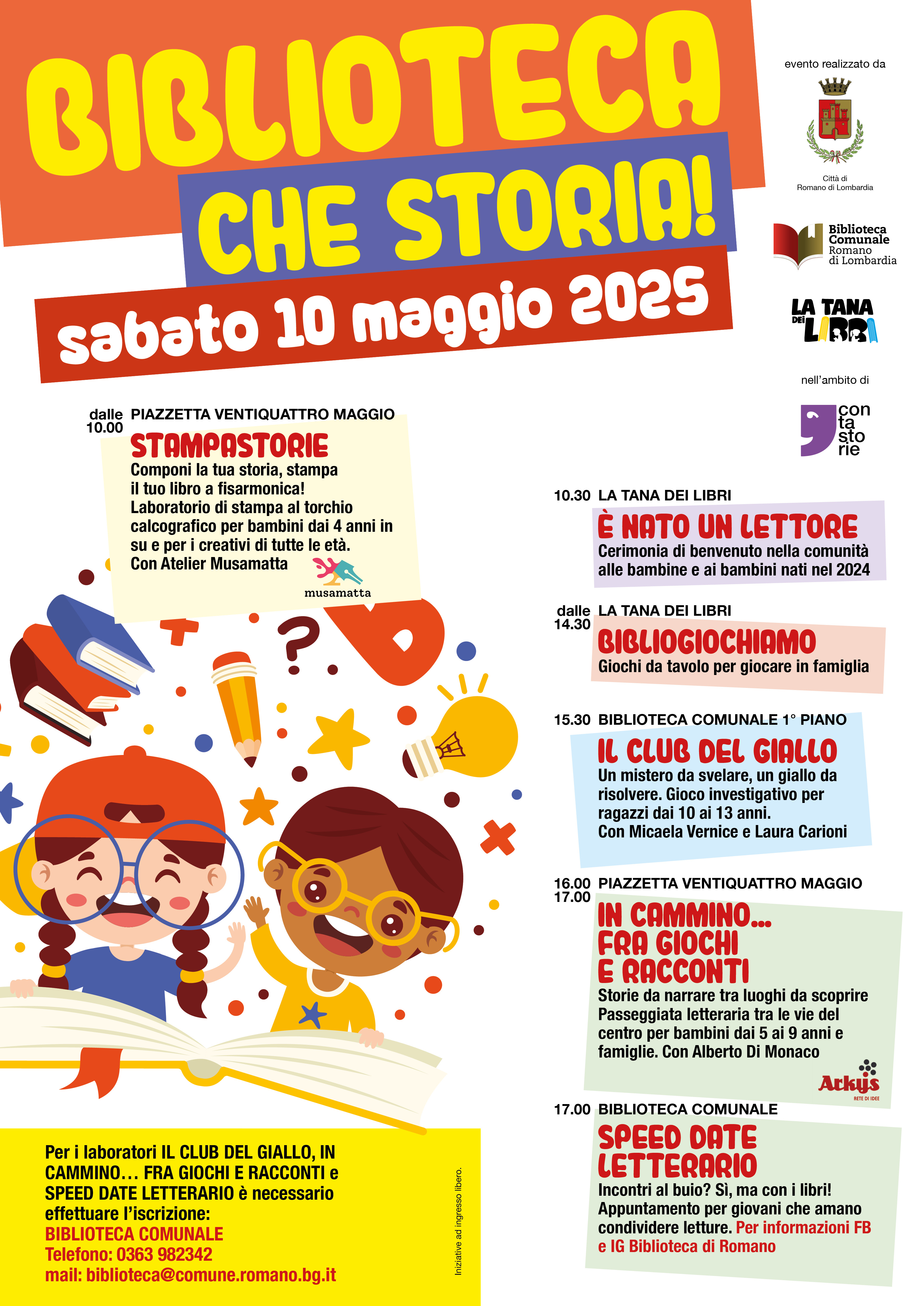 BIBLIOTECA CHE STORIA: IL PROGRAMMA